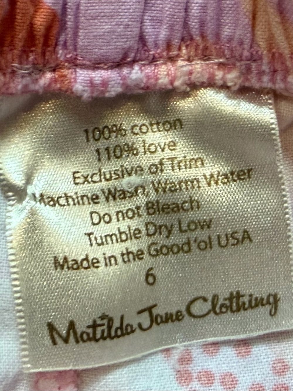 Matilda Jane Floral Ruffle Pants - Size 6 - Picture 2 of 2